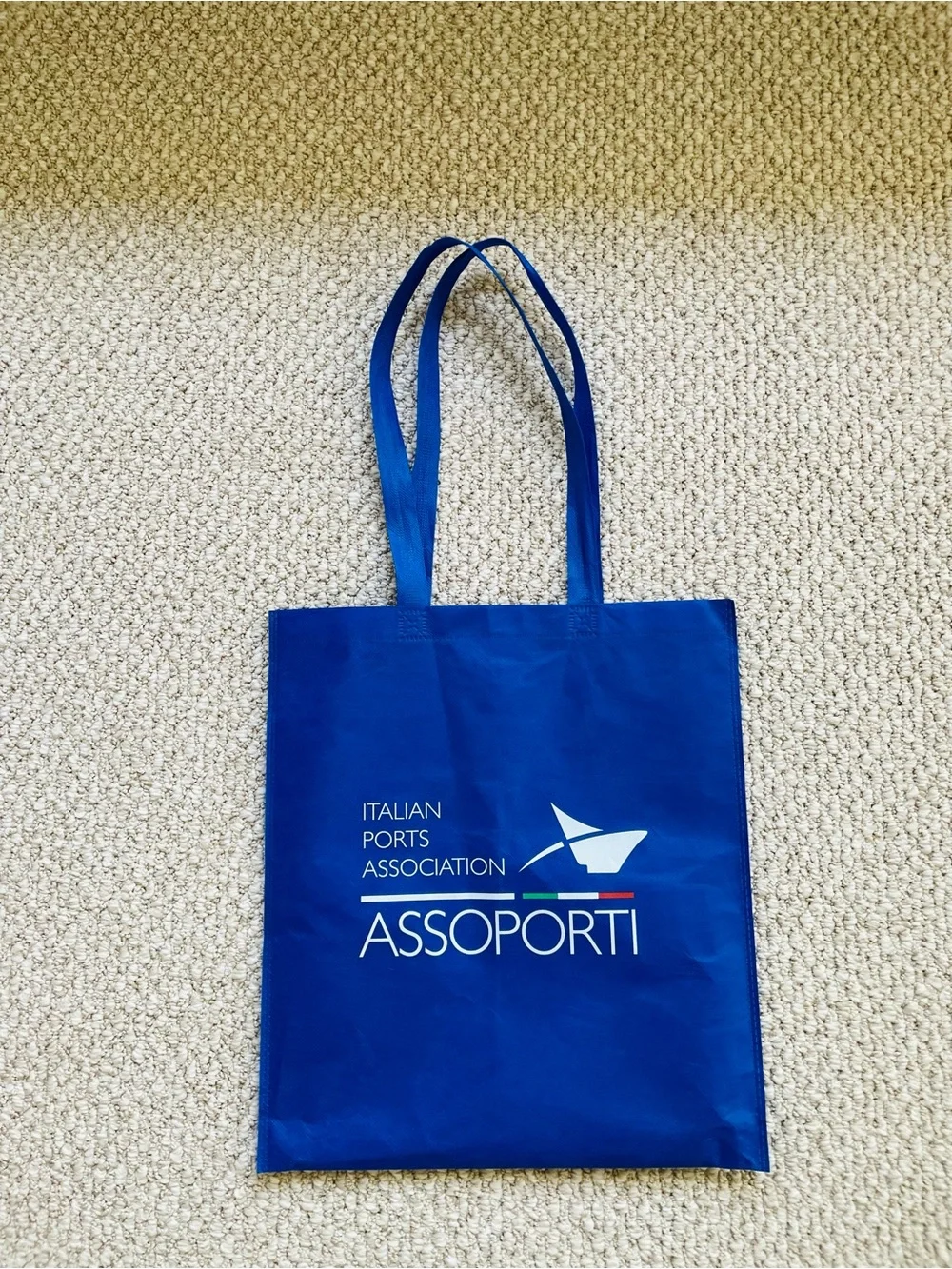 Italy AssoporTi Blue Logo Tote Bag